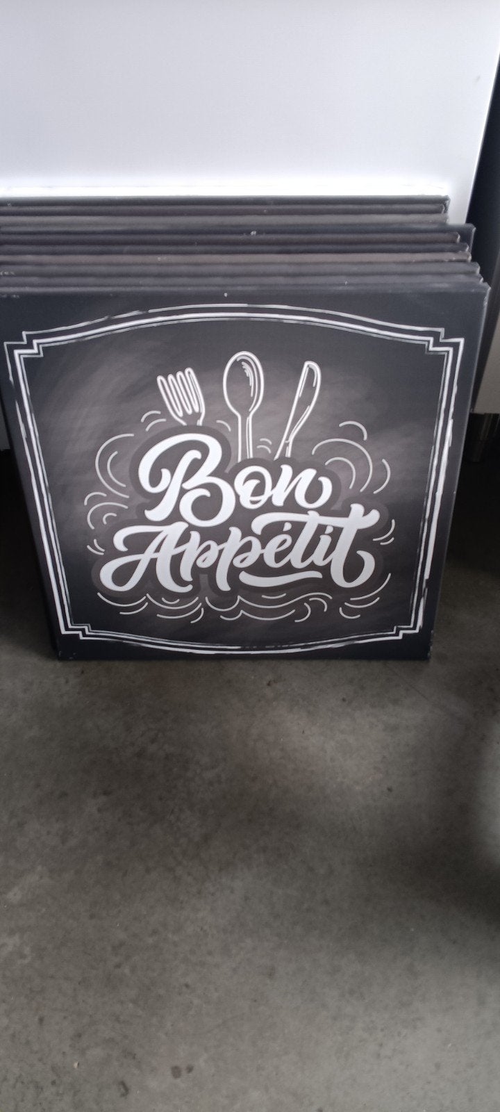 Diverse restaurant/bakery/cafe decoratie borden, Zwart, Ophalen of Verzenden, Zo goed als nieuw, Vintage