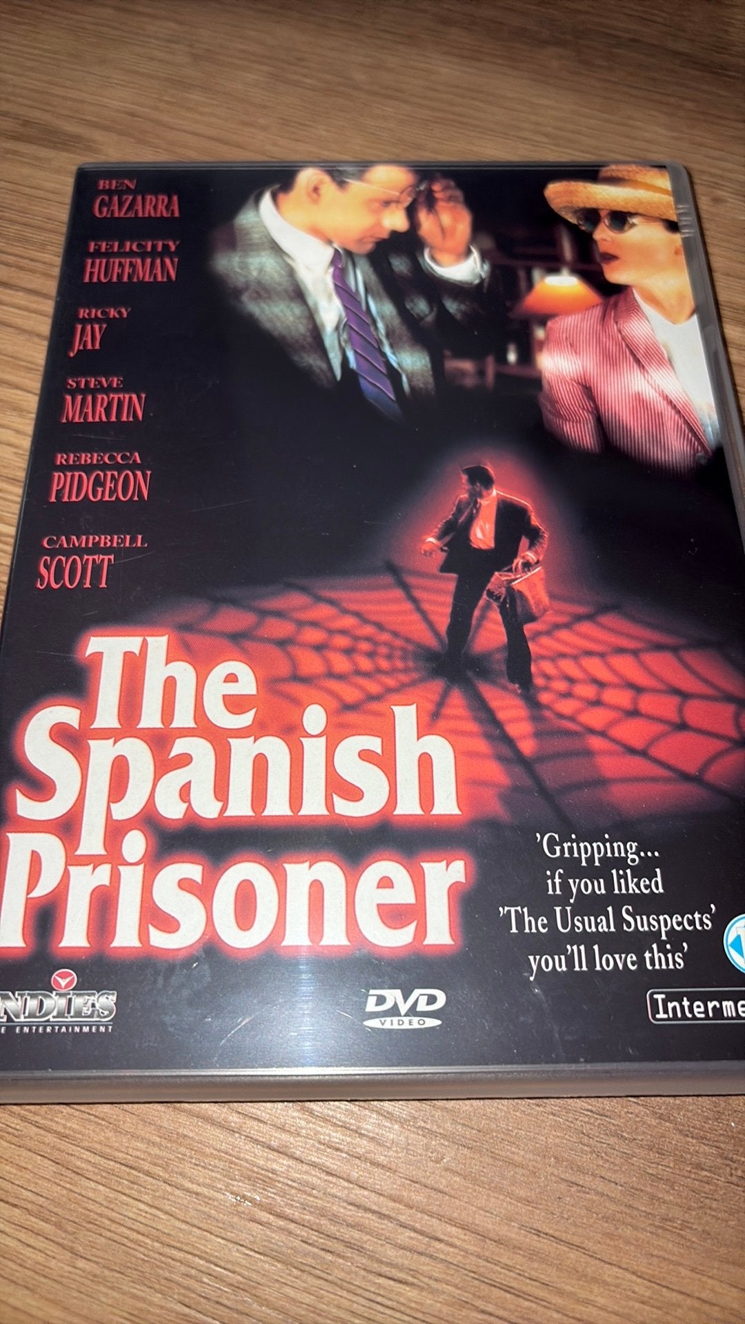The Spanish Prisoner met Campbell Scott en Steve Martin., Vanaf 16 jaar, Ophalen of Verzenden, Zo goed als nieuw, Actiethriller