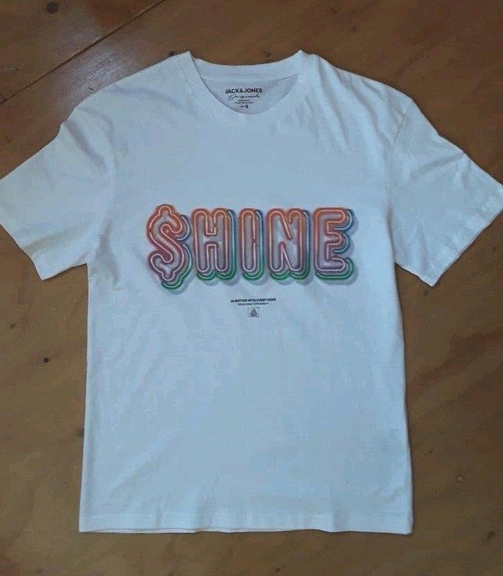 Te koop: ZGAN Mooi wit t-shirt van het merk JACK&JONES MT: S, Maat 52/54 (L), Wit, Ophalen of Verzenden, Zo goed als nieuw
