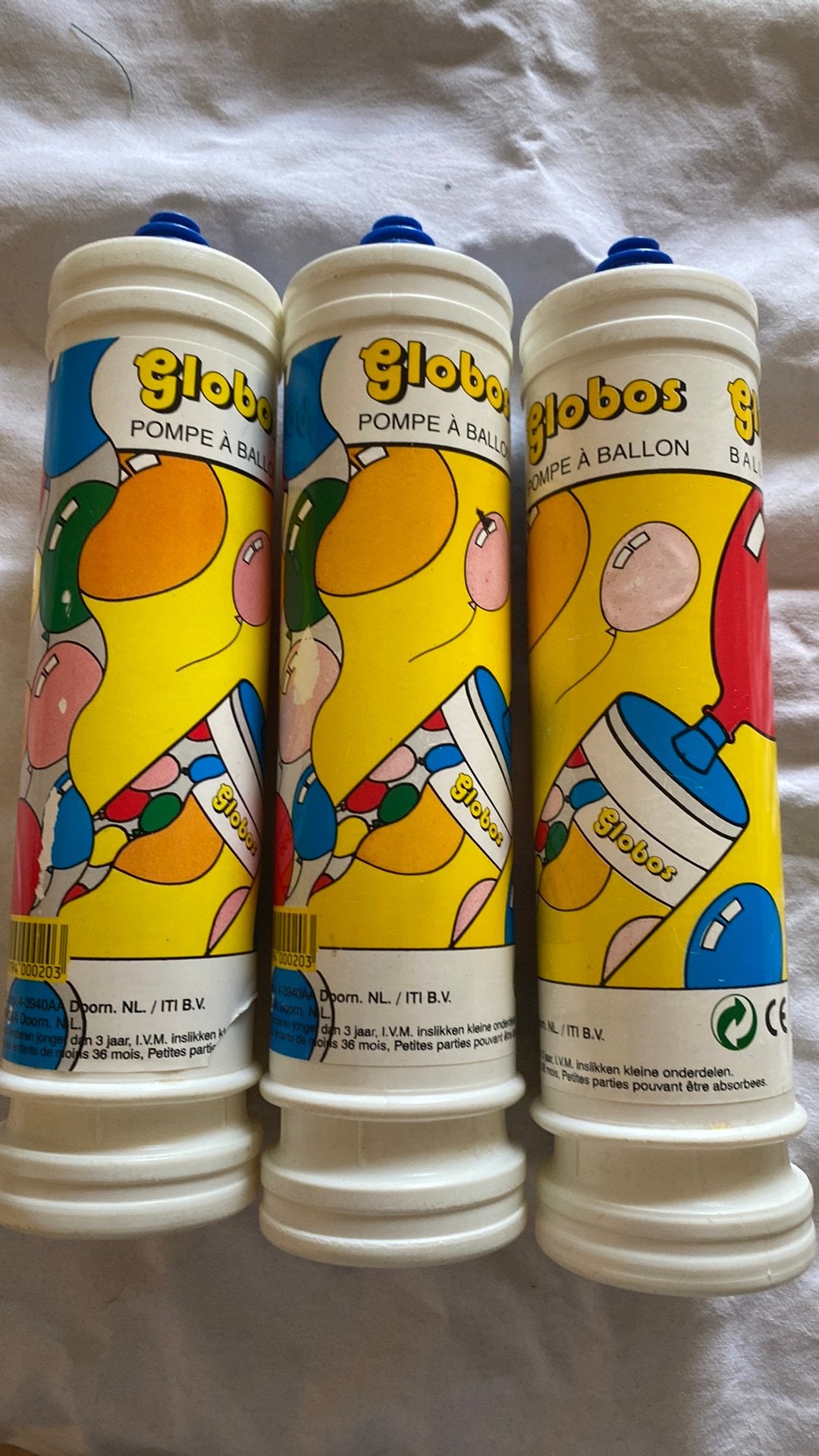 Ballonnen pompjes, Ophalen of Verzenden, Gebruikt, Feestartikel, Verjaardag