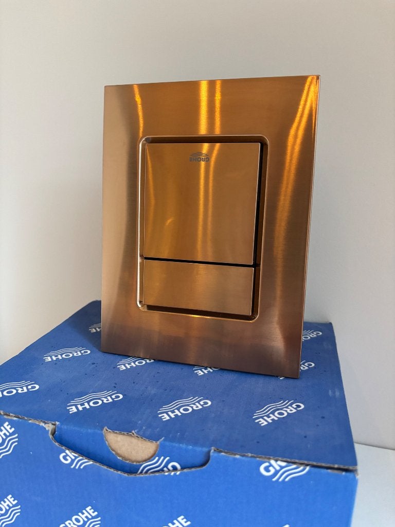 Grohe drukknop WC koper, Ophalen, Nieuw, Koper, Toilet