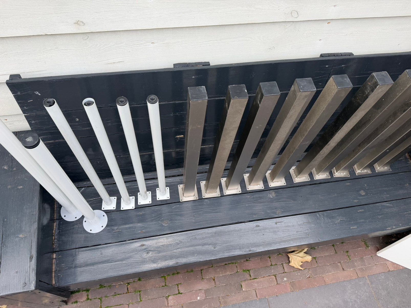 Tafelpoten incl bureaublad 16 stuks, Ophalen, Gebruikt, Spaanplaat of MDF, 170 cm