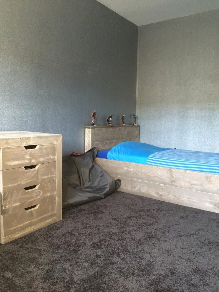 Steigerhouten meubels (kinder) kamer!, Huis en Inrichting, Slaapkamer | Complete slaapkamers, Ophalen, Twijfelaar, Steigerhout