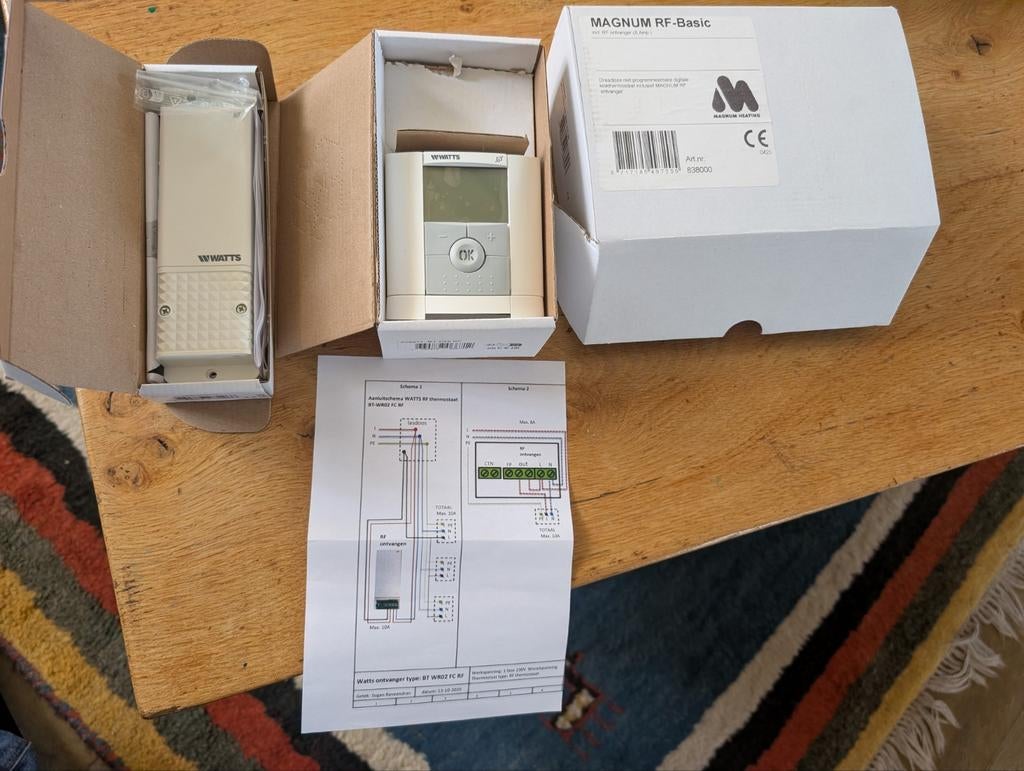 Magnum RF-Basic Draadloze Thermostaat, Ophalen of Verzenden, Nieuw