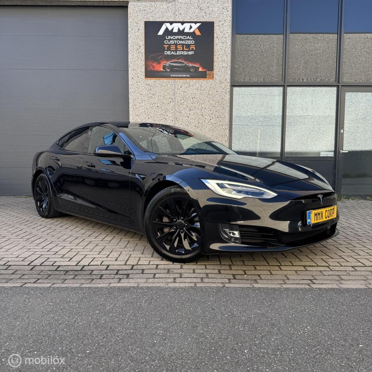 Tesla Model S 100D + IAP + SOH 83%, Auto's, Automaat, Zwart, Leder, Vierwielaandrijving