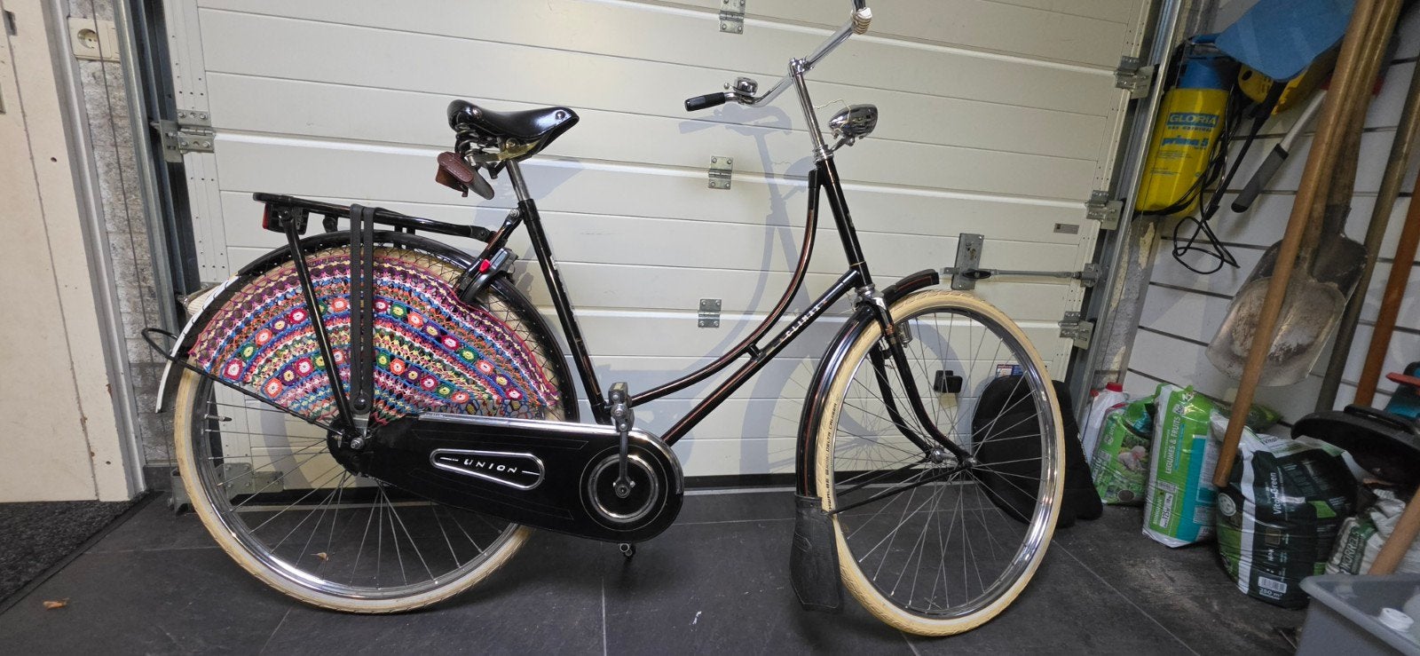 Staphorster Union omafiets/opoefiets, Fietsen en Brommers, Terugtraprem, Gebruikt, 56 cm of meer, Ophalen