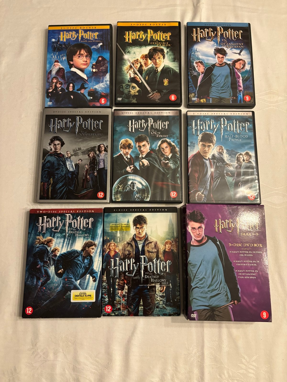 Harry Potter DVD Collectie - Complete reeks (8 films), Ophalen of Verzenden, Zo goed als nieuw, Overige typen