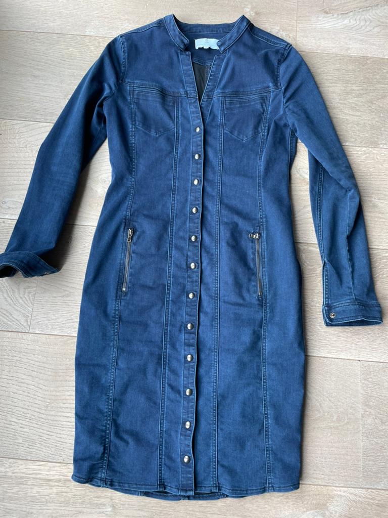 Denim jurk merk Claudia Strater, mt 38, Maat 38/40 (M), Blauw, Ophalen of Verzenden, Zo goed als nieuw