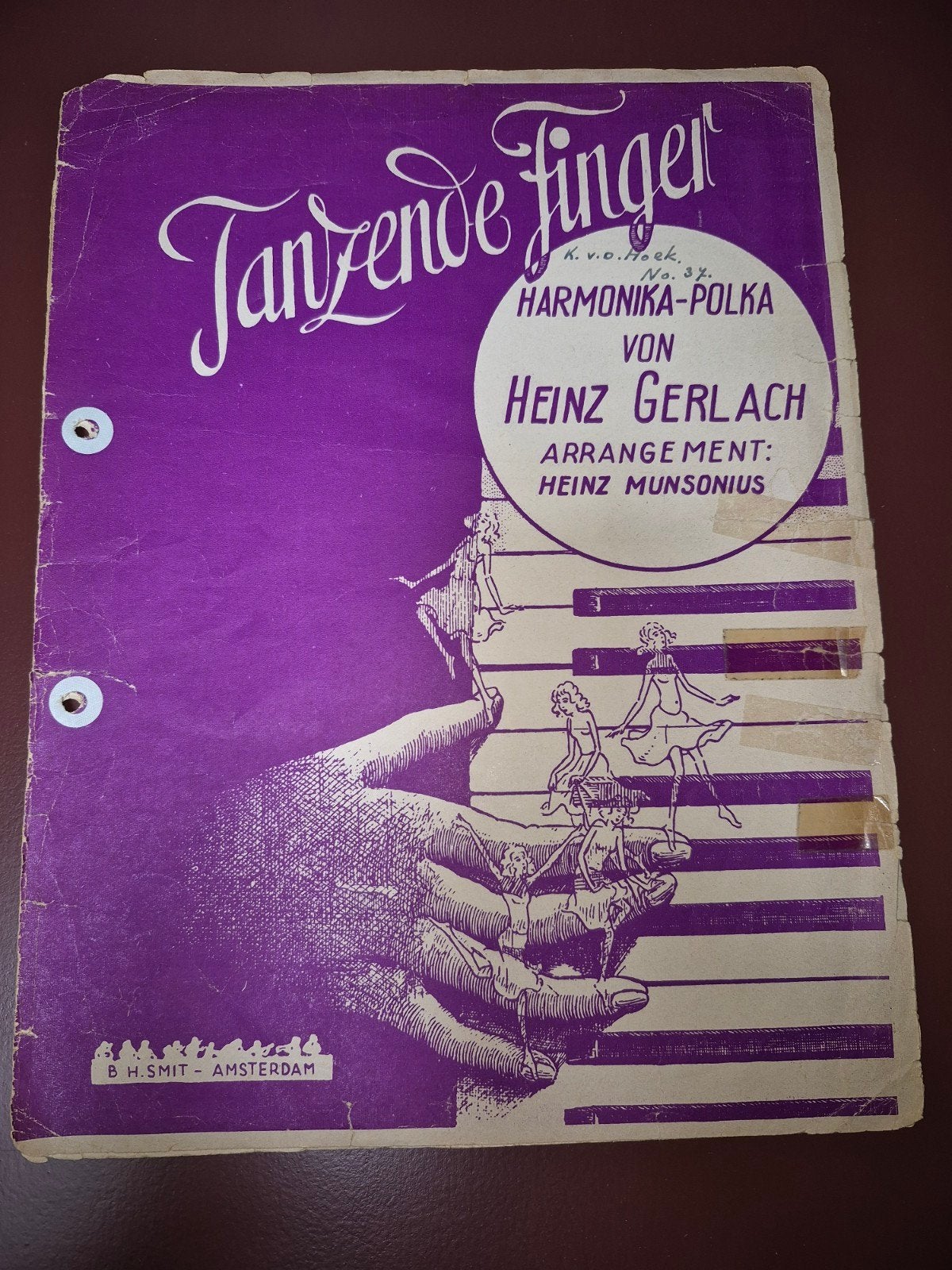 Tanzende Finger - Harmonica-Polka bladmuziek, Gebruikt, Overige genres, Artiest of Componist, Overige instrumenten