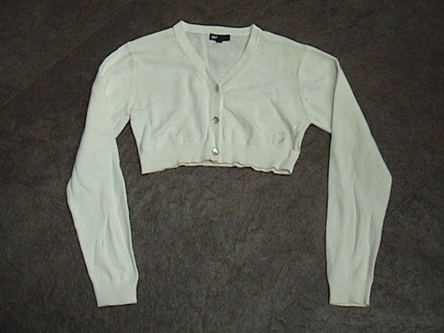 WE wit kort vestje / bolerovestje voor meisje maat 122 128, Gebruikt, WE, Meisje, Trui of Vest