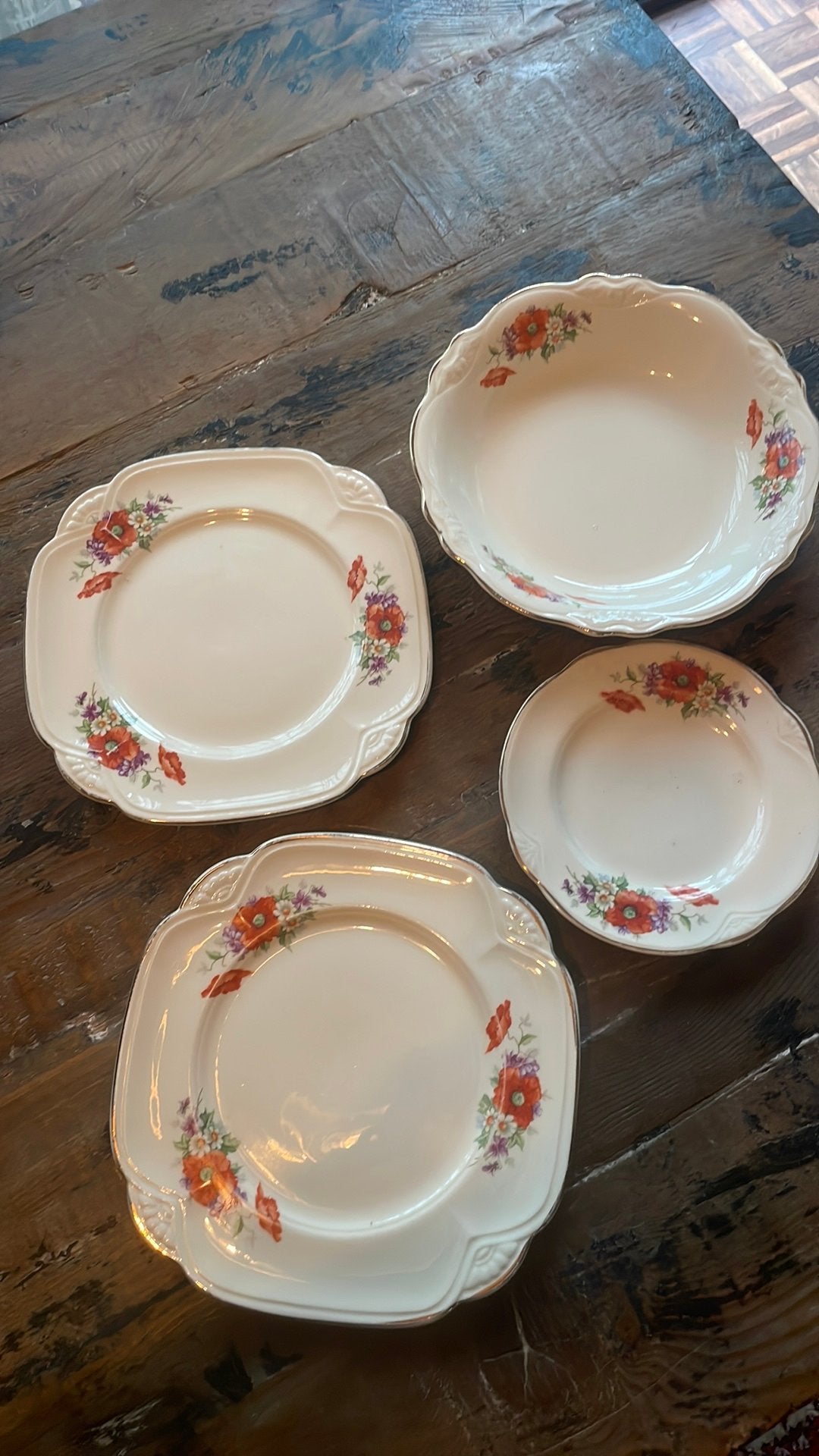 Mooi antiek serveer setje Brocante, Verzenden