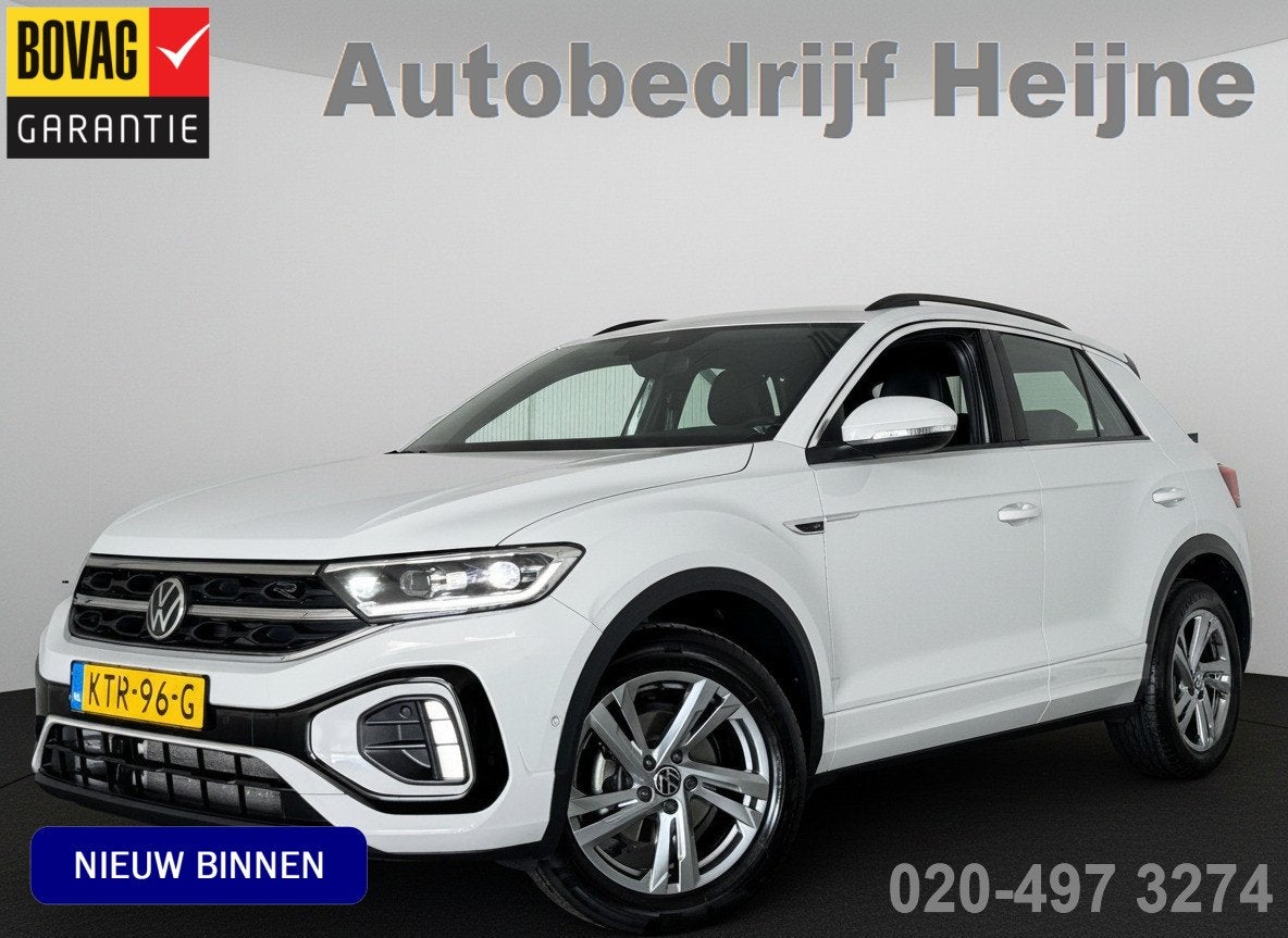 Volkswagen T-Roc TSI 110PK R-LINE SPORT IQ.LIGHT/TREKHAAK/ST, Auto's, Volkswagen, 12 maanden, Gebruikt, Euro 6, 1192 kg