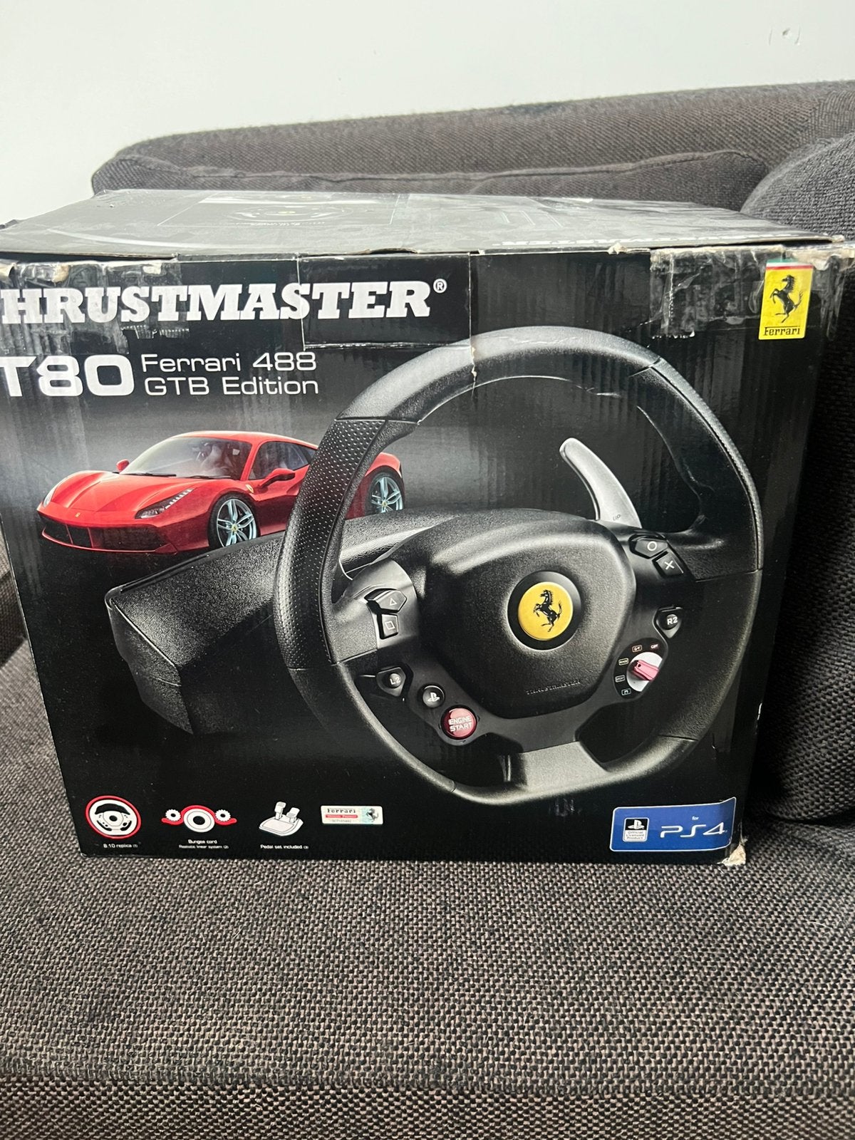 Thrustmaster Ferrari Racestuur, Spelcomputers en Games, Spelcomputers | Sony PlayStation Consoles | Accessoires, Ophalen, Gebruikt
