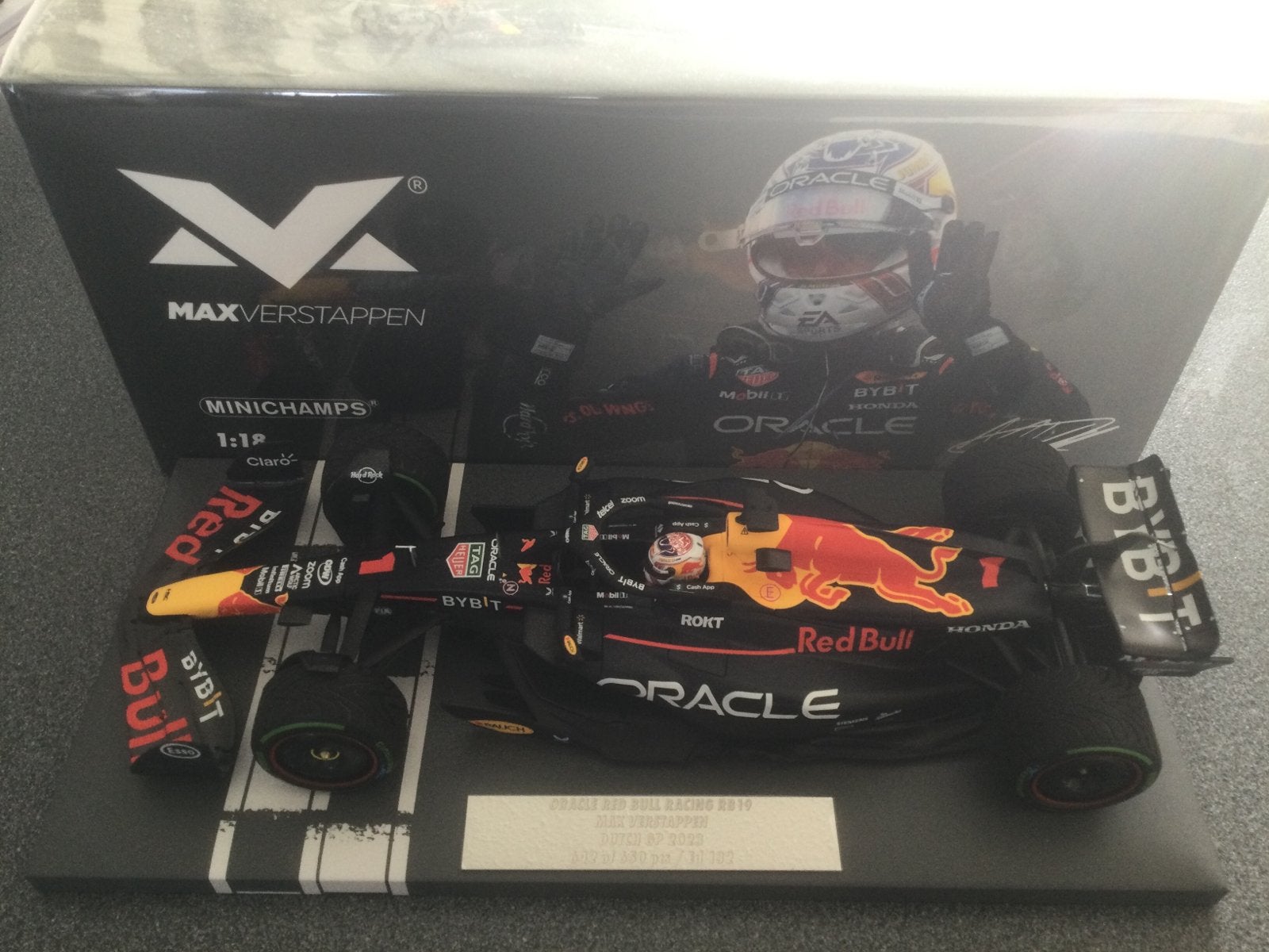 Max Verstappen RB19 Winnaar GP Zandvoort 23 MiniChamps 1:18, Ophalen of Verzenden
