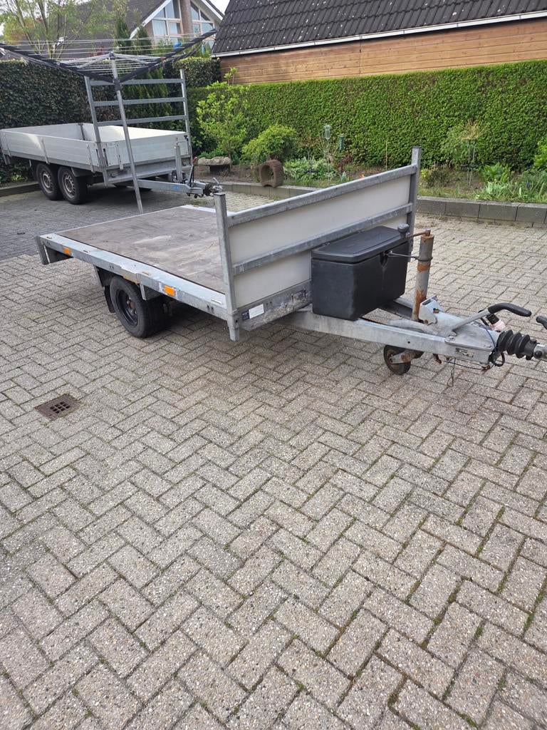 Robuuste enkelasser aanhangwagen - Ideaal voor klussen, Auto diversen, Aanhangers en Bagagewagens, Ophalen, Gebruikt