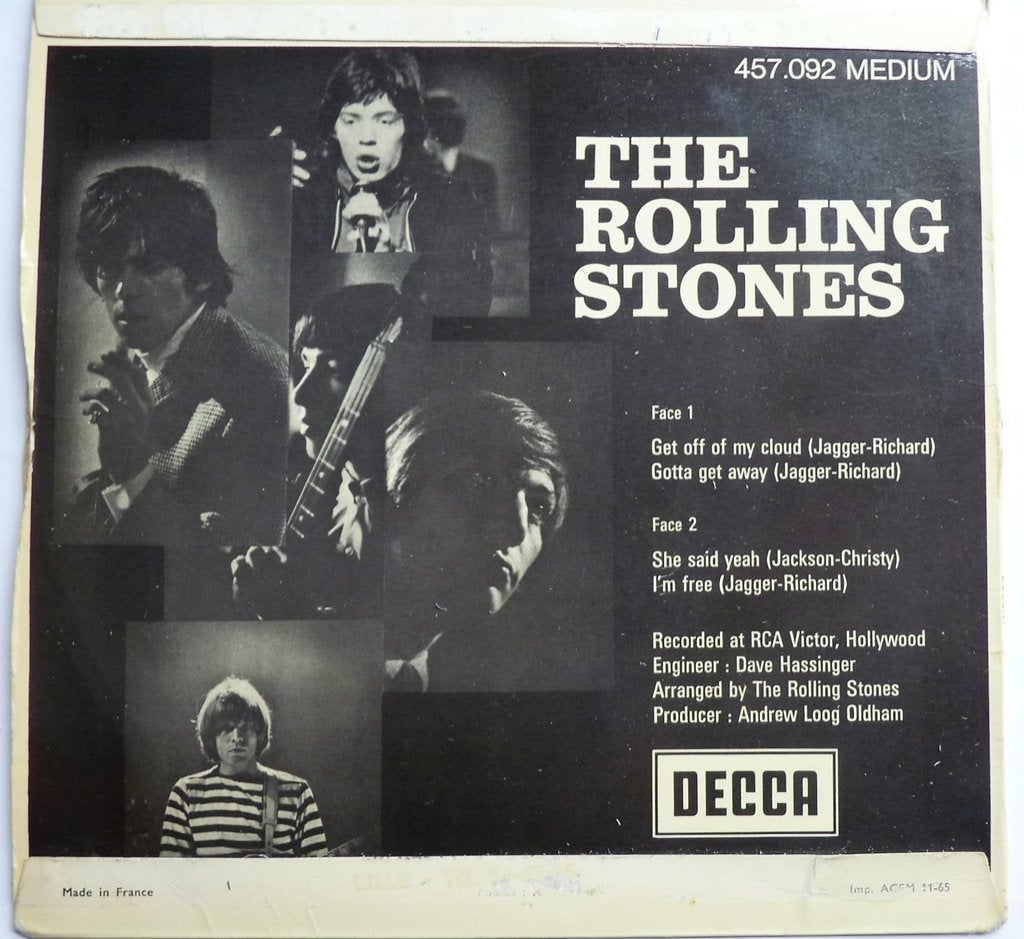 F3 rolling stones EP She said yeah FRANCE65 457.092M €25 , Cd's en Dvd's, Vinyl Singles, 7 inch, Ophalen of Verzenden, EP, Gebruikt