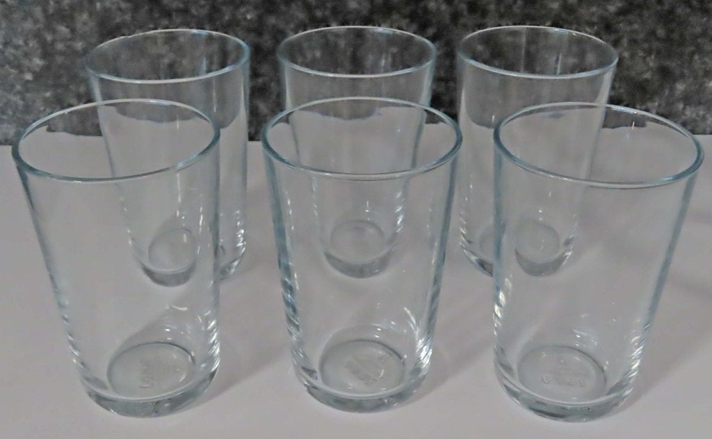 5 waterglazen hoog 12 cm + 2 Duralex glazen, hoog 12,5, igst, Verzamelen, Ophalen of Verzenden, Gebruikt, Overige typen