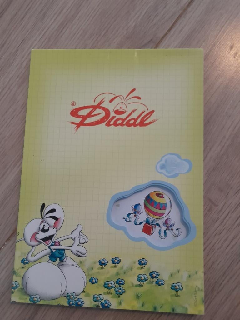Diddl blok, Verzamelen, Diddl, Ophalen of Verzenden, Diddl, Gebruikt, Papier, Kaart of Schrift
