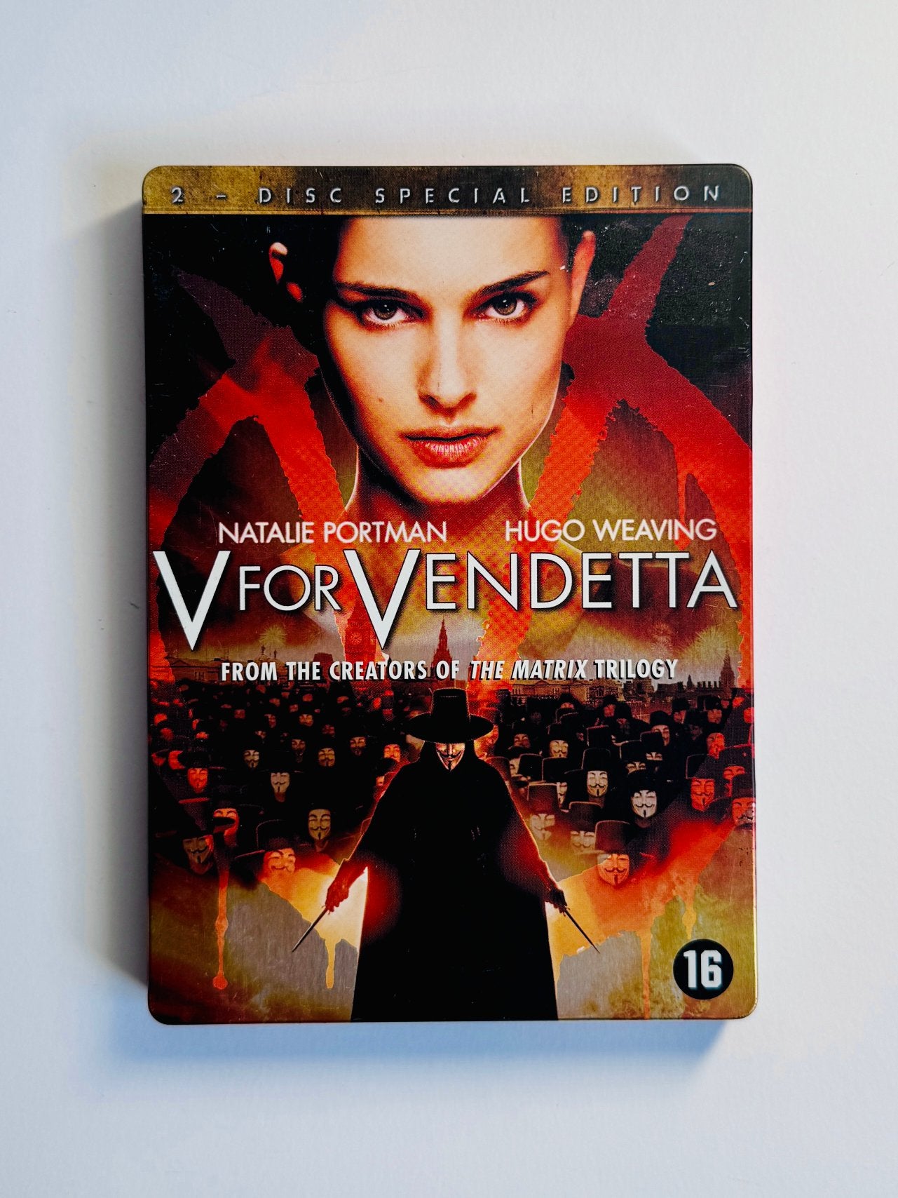 V for Vendetta – SteelBook DVD - Special Edition, Alle leeftijden, Ophalen of Verzenden, Zo goed als nieuw