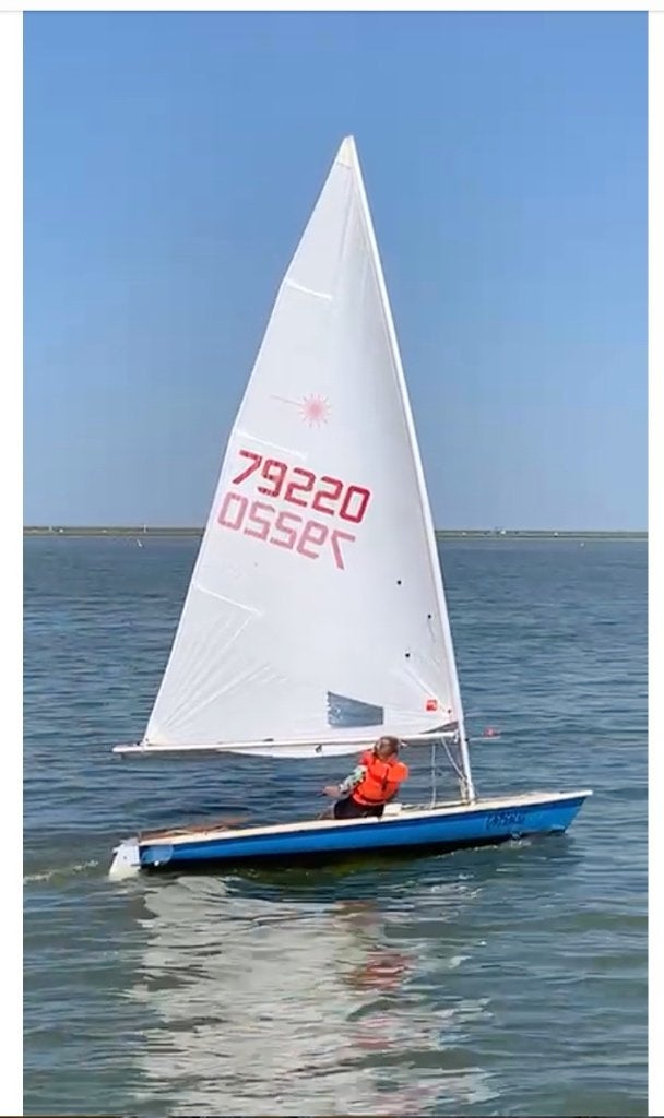 zeilboot, Laser, Gebruikt, Laser, Polyester
