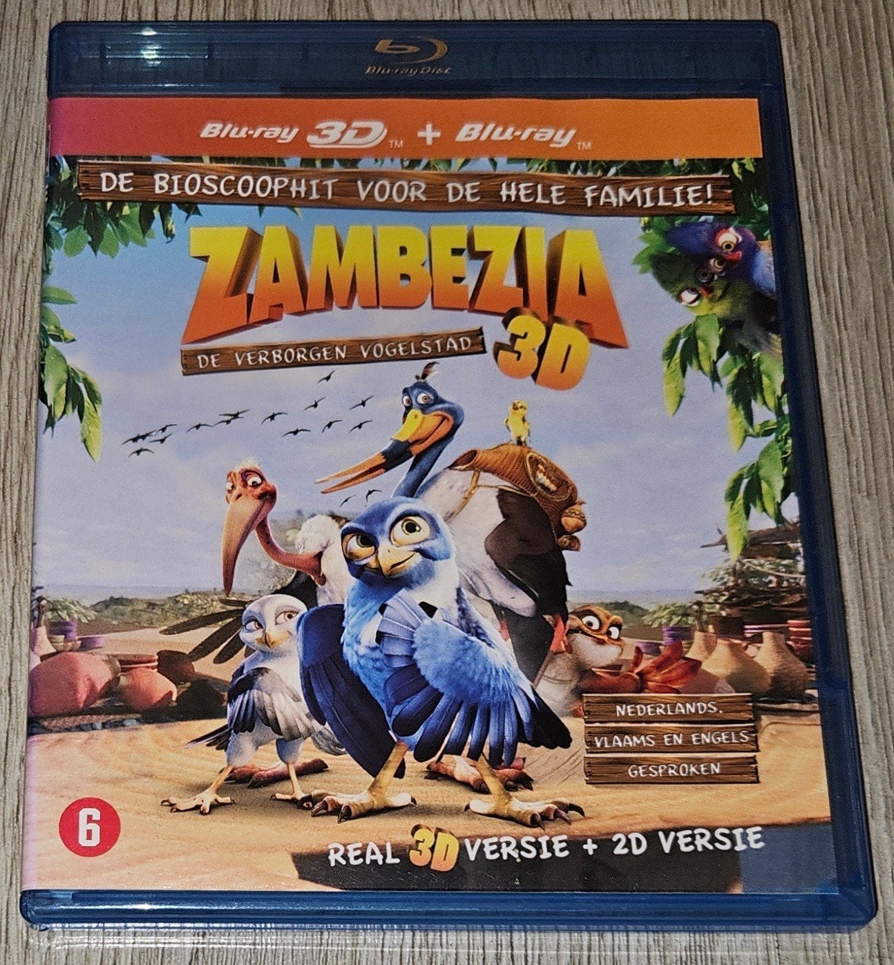Zambezia 3D - Blu-ray - De Verborgen Vogelstad (2D + 3D), Nederlands, Ophalen of Verzenden, Zo goed als nieuw, Vanaf 6 jaar