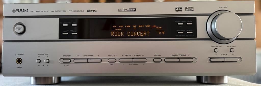 Yamaha HTR-5630RDS Receiver met afstandsbediening, Gebruikt, Yamaha, Ophalen of Verzenden, 60 tot 120 watt