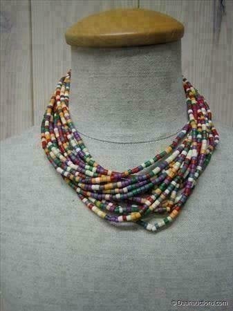 Ketting Manouk, nieuw met heel veel kleurtjes., Sieraden, Tassen en Uiterlijk, Ophalen of Verzenden, Nieuw