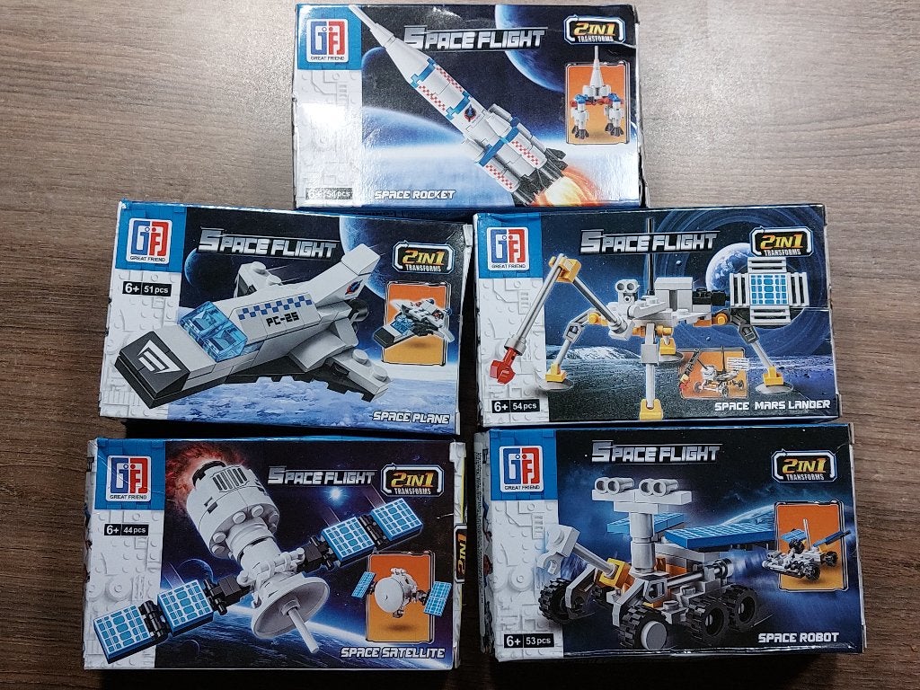 Set 5 van ruimte voertuigen, Ophalen of Verzenden, Nieuw, Overige merken