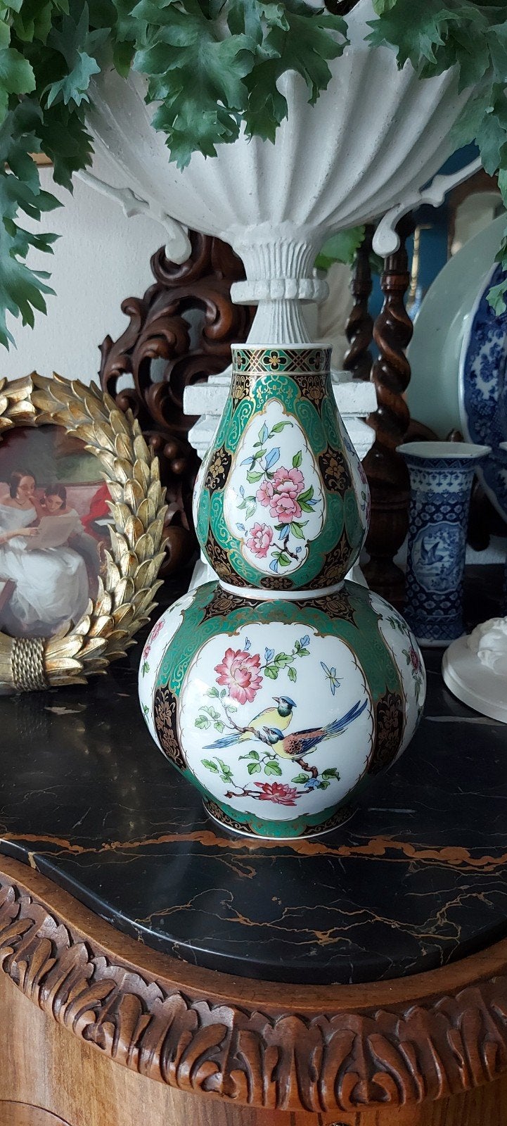 Mooie Kaiser porseleinen vaas decor Mandschu, Ophalen of Verzenden