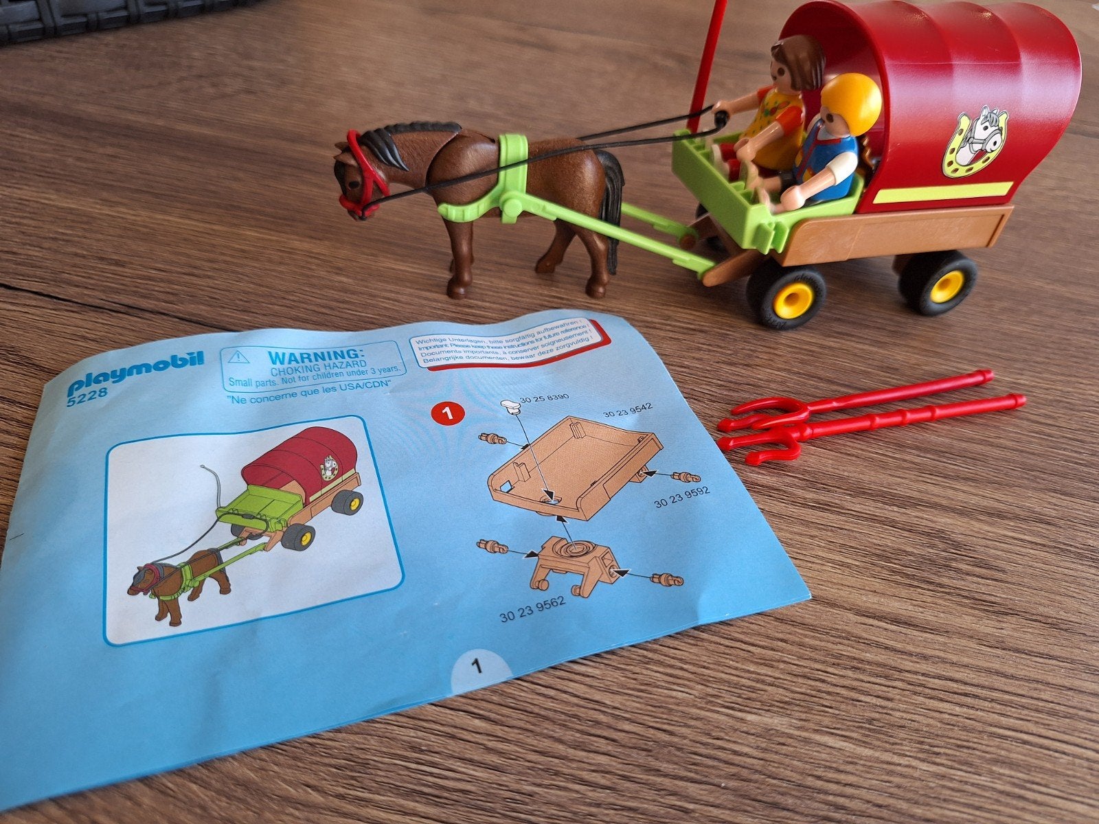 Playmobil 5228 Woonwagen met Paard en Figuren, Ophalen of Verzenden, Gebruikt, Jongen of Meisje