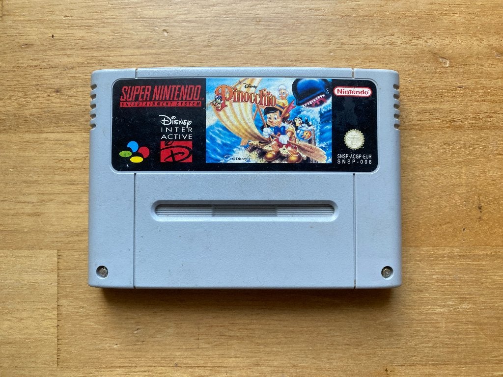 Disney's Pinocchio  snes, Spelcomputers en Games, Avontuur en Actie, 1 speler, Ophalen of Verzenden, Zo goed als nieuw