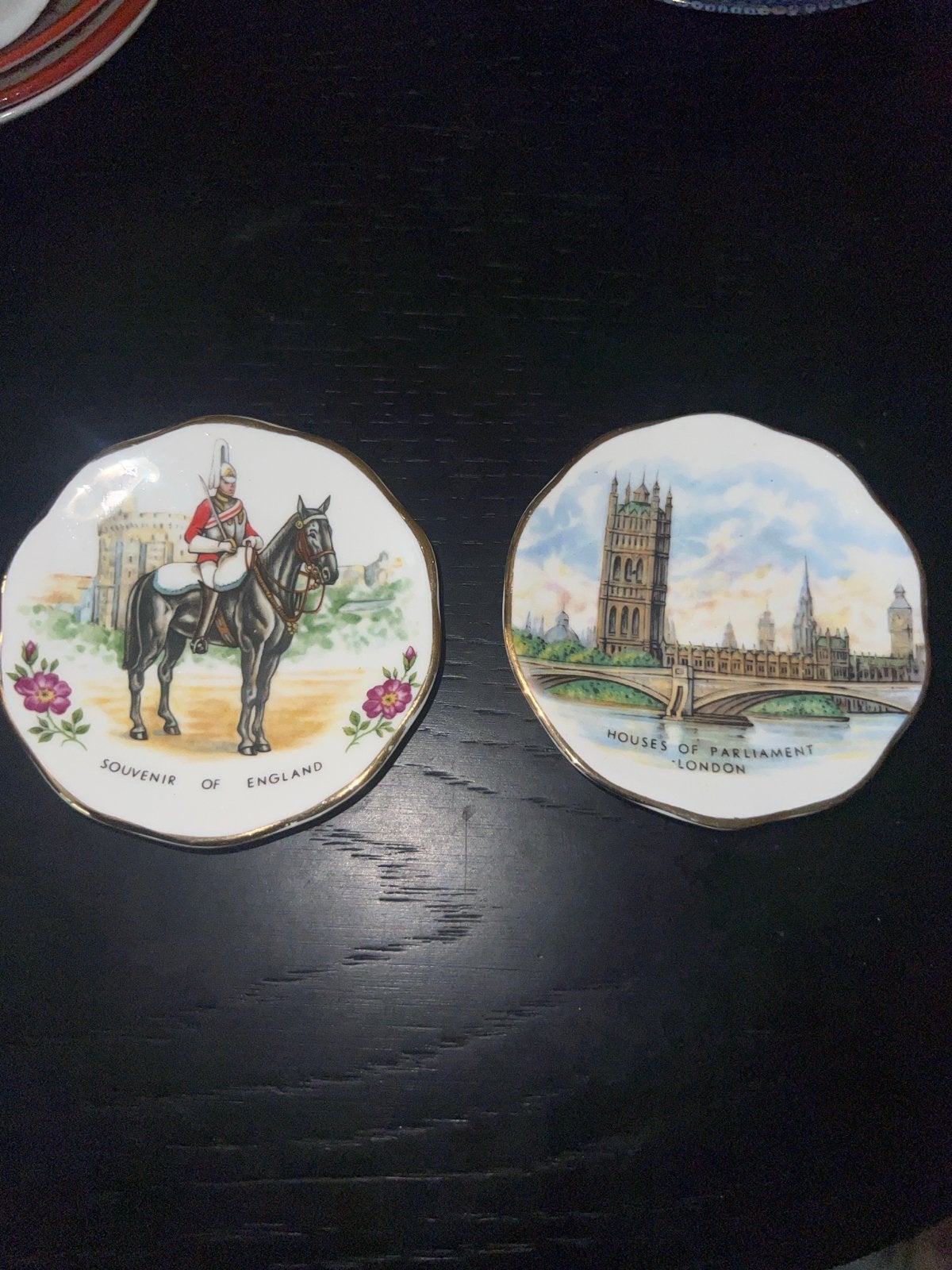 Set van 2 Engelse Souvenir Bordjes - Londen Thema, Ophalen of Verzenden