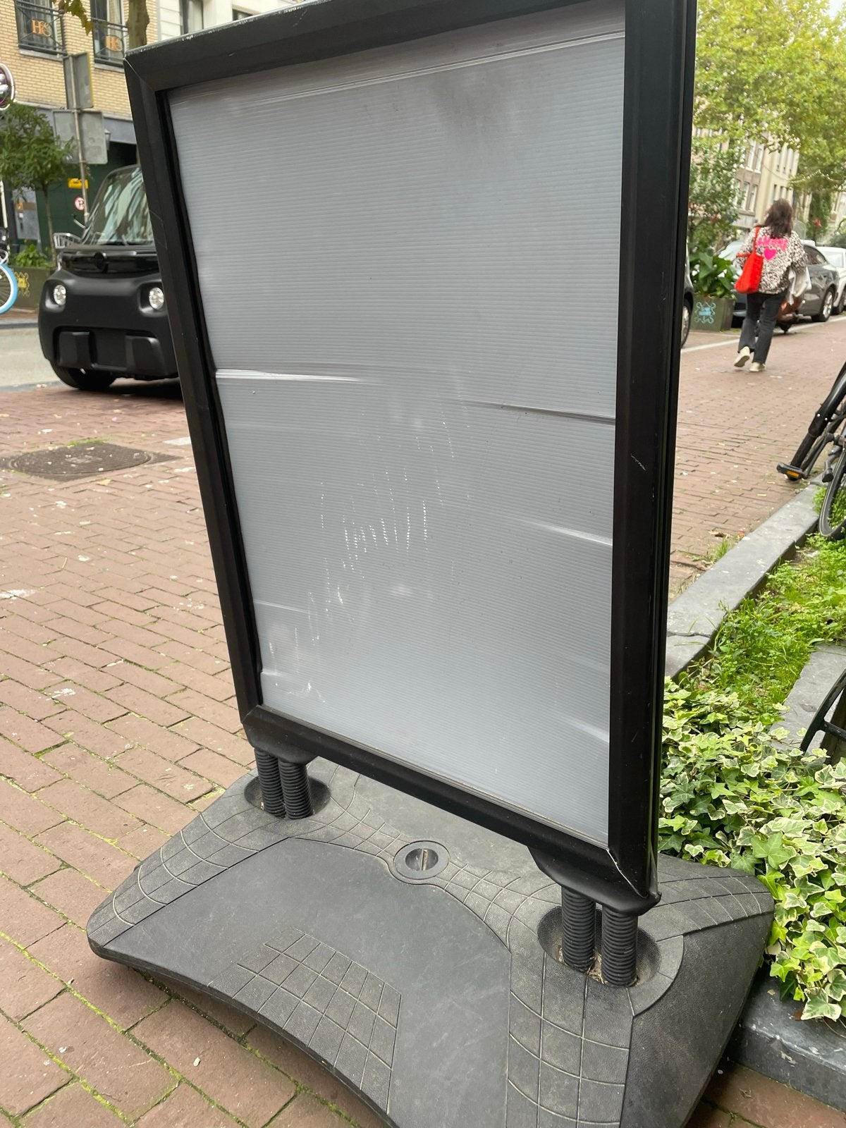 Stoepbord A-frame met watertank - Zwart, Verzamelen, Ophalen, Gebruikt