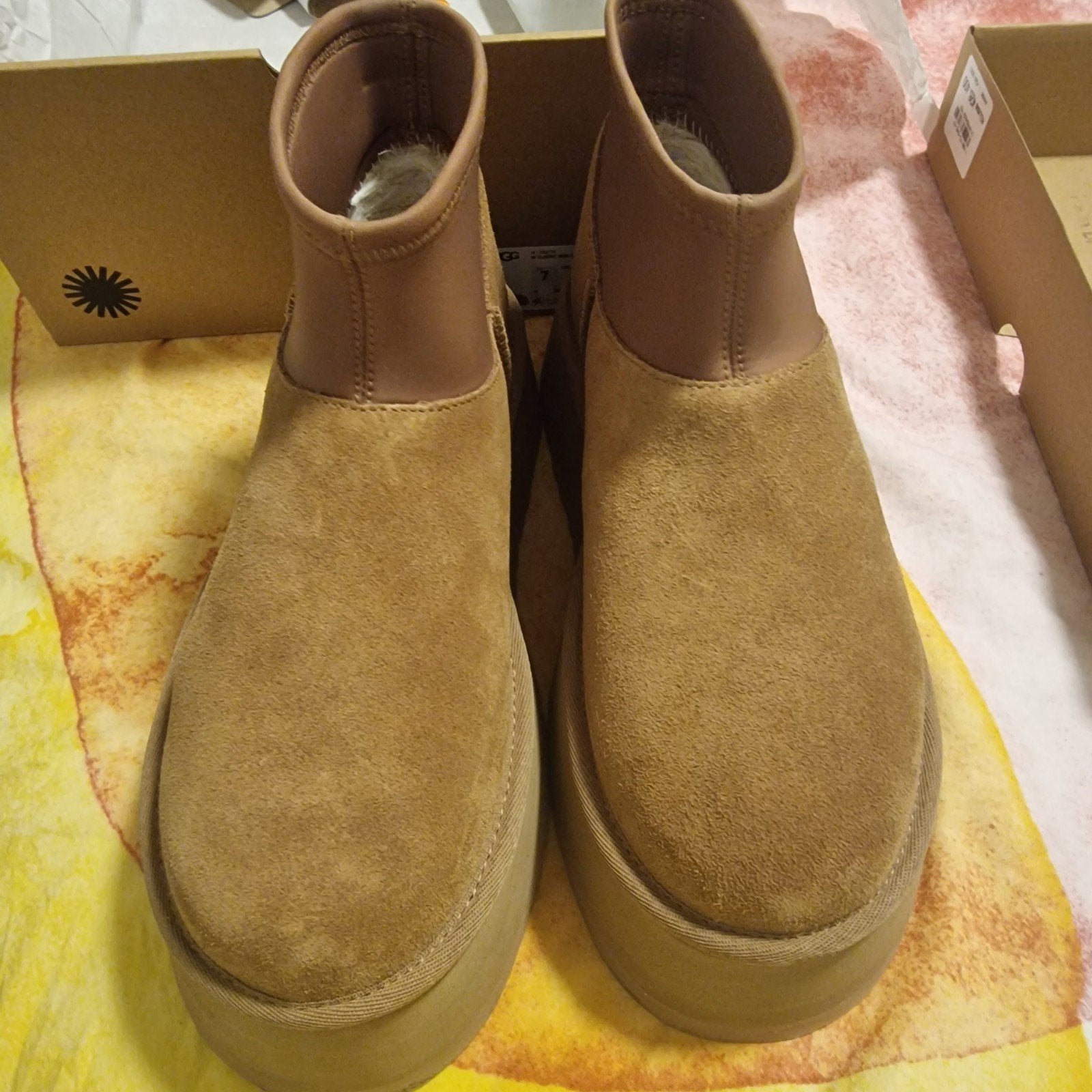 Nieuwe UGG Classic Mini Dipper Laarzen - Maat 38, UGG, Bruin, Nieuw, Ophalen of Verzenden