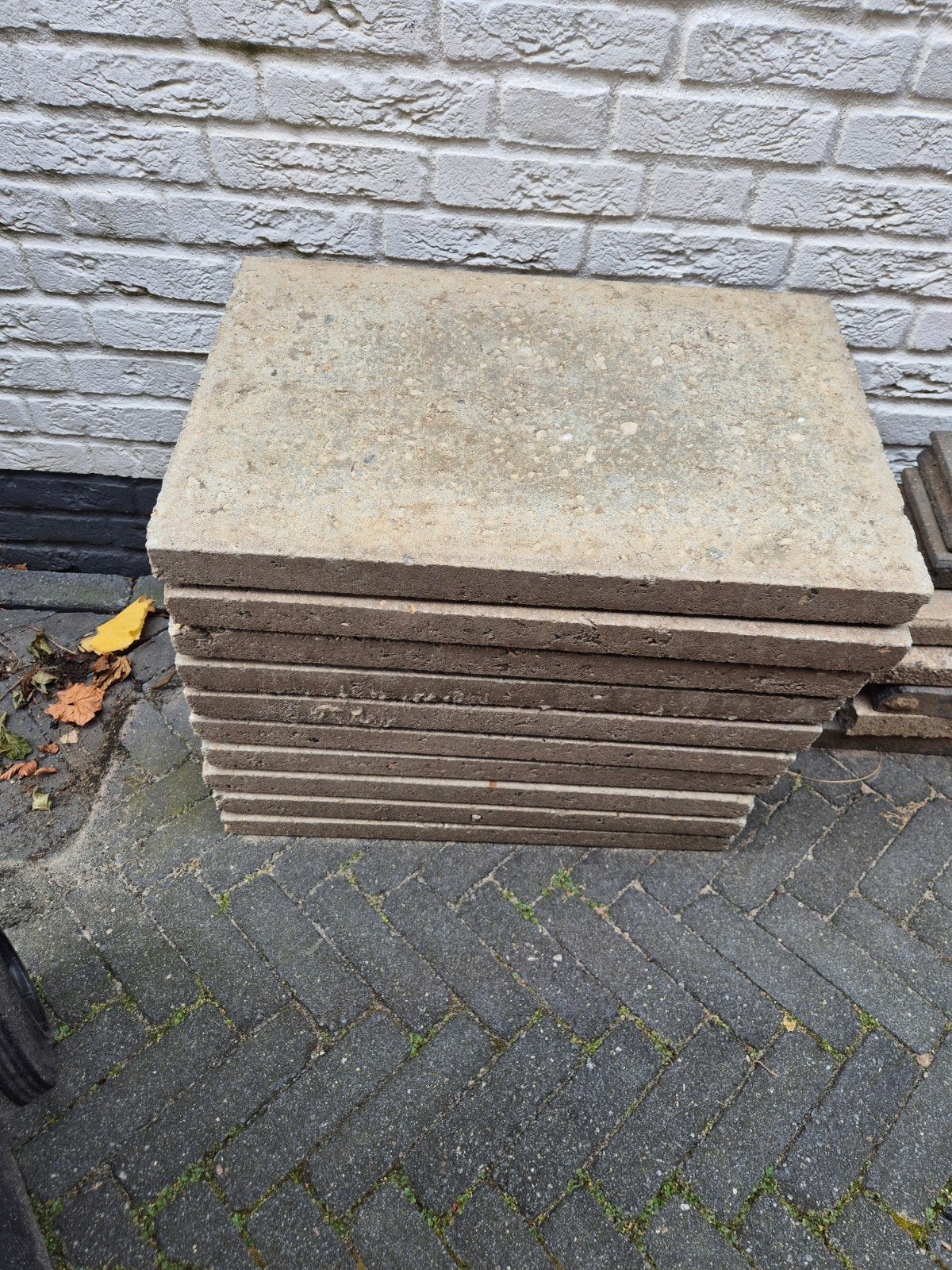 Gebruikte terrastegels, beton, ca. 10 m², Ophalen, Gebruikt, Beton, Terrastegels