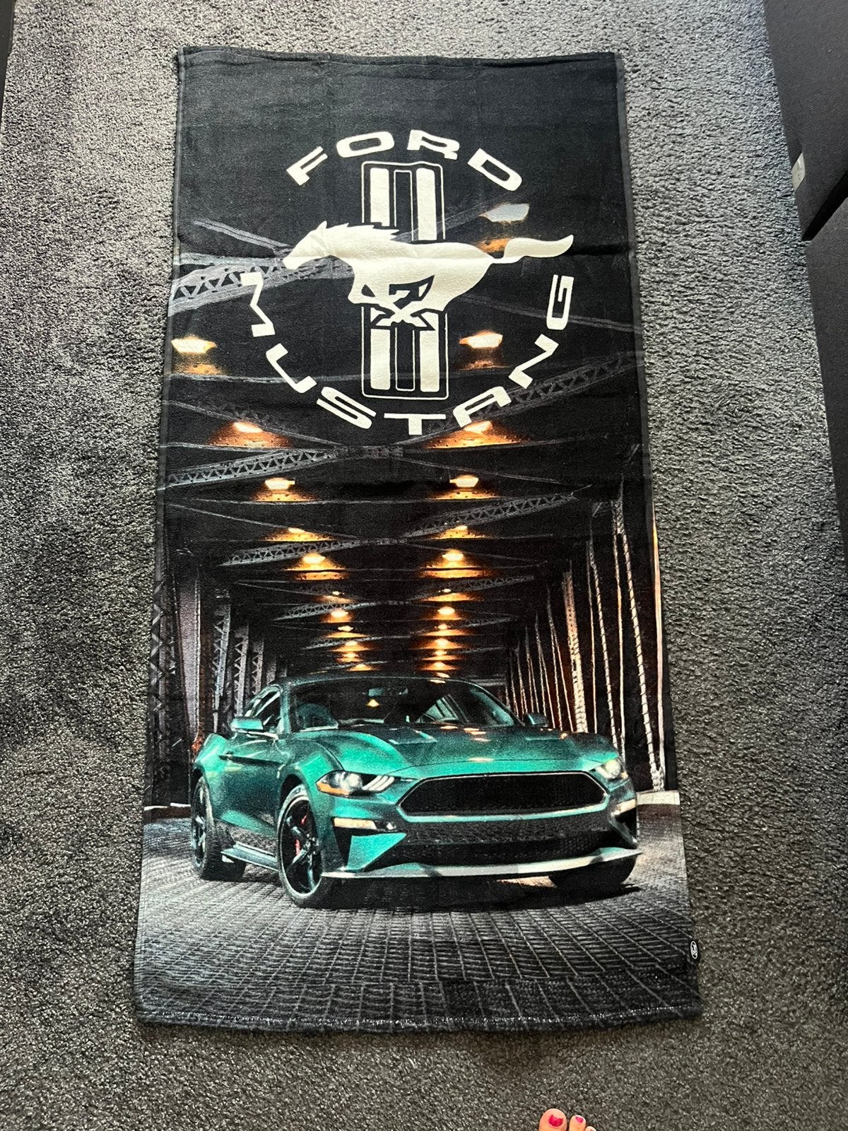 Ford Mustang badlaken, Verzamelen, Ophalen of Verzenden, Nieuw, Auto's