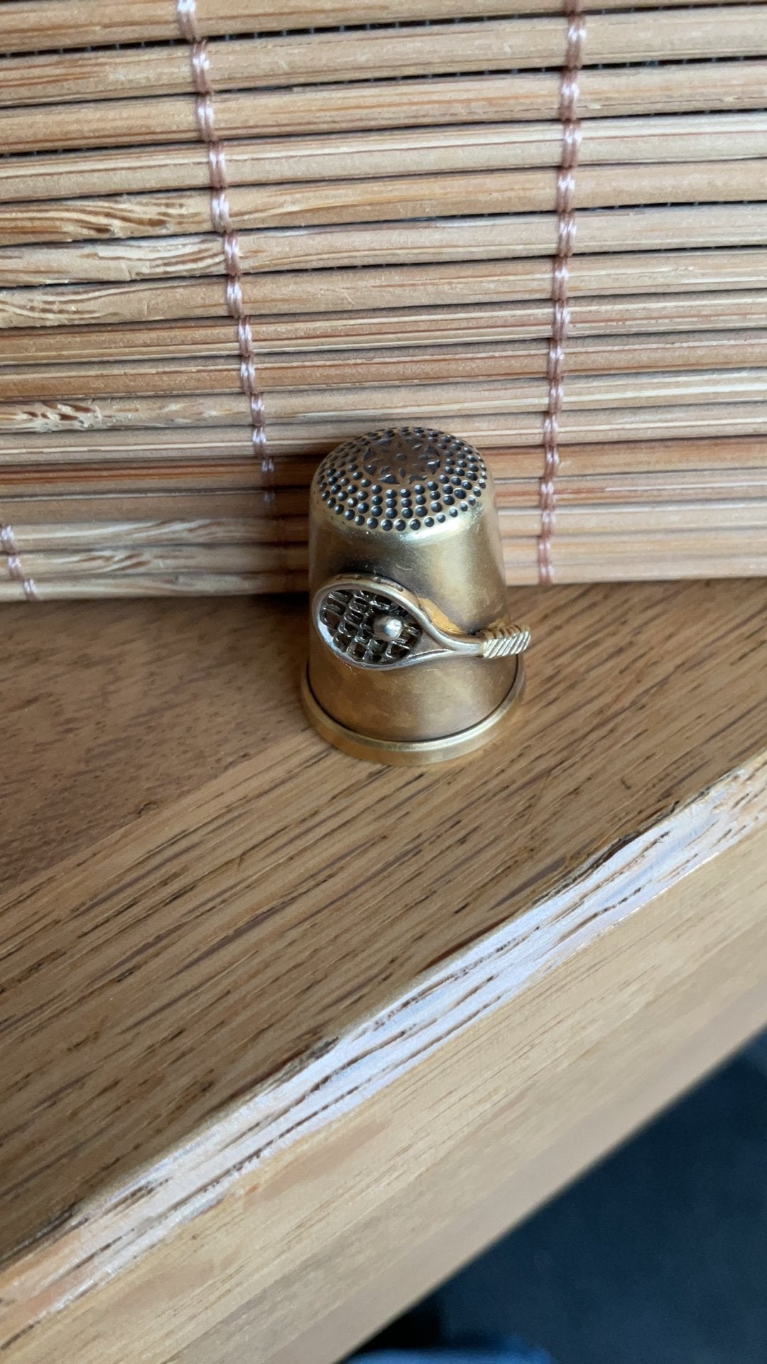 Tennis zilver verguld vingerhoed vingerhoedje vingerhoedjes, Ophalen of Verzenden, Nieuw, Zilver, Buitenland