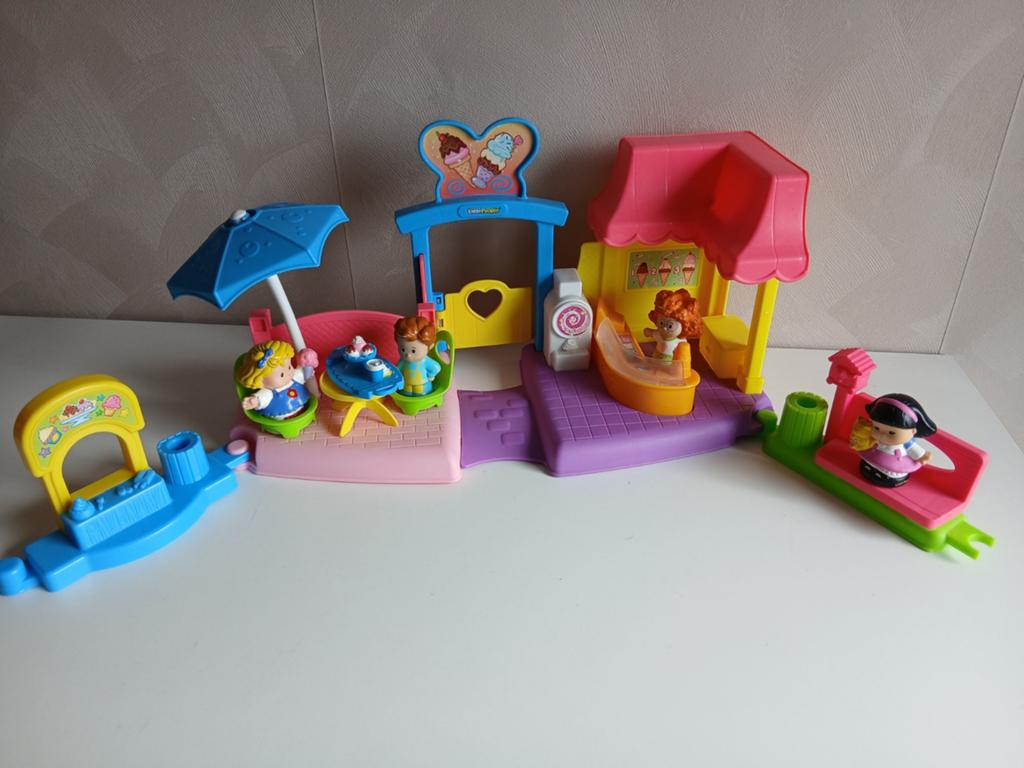 Little people ijssalon, Kinderen en Baby's, Speelgoed | Fisher-Price, Ophalen of Verzenden, Zo goed als nieuw, Speelset