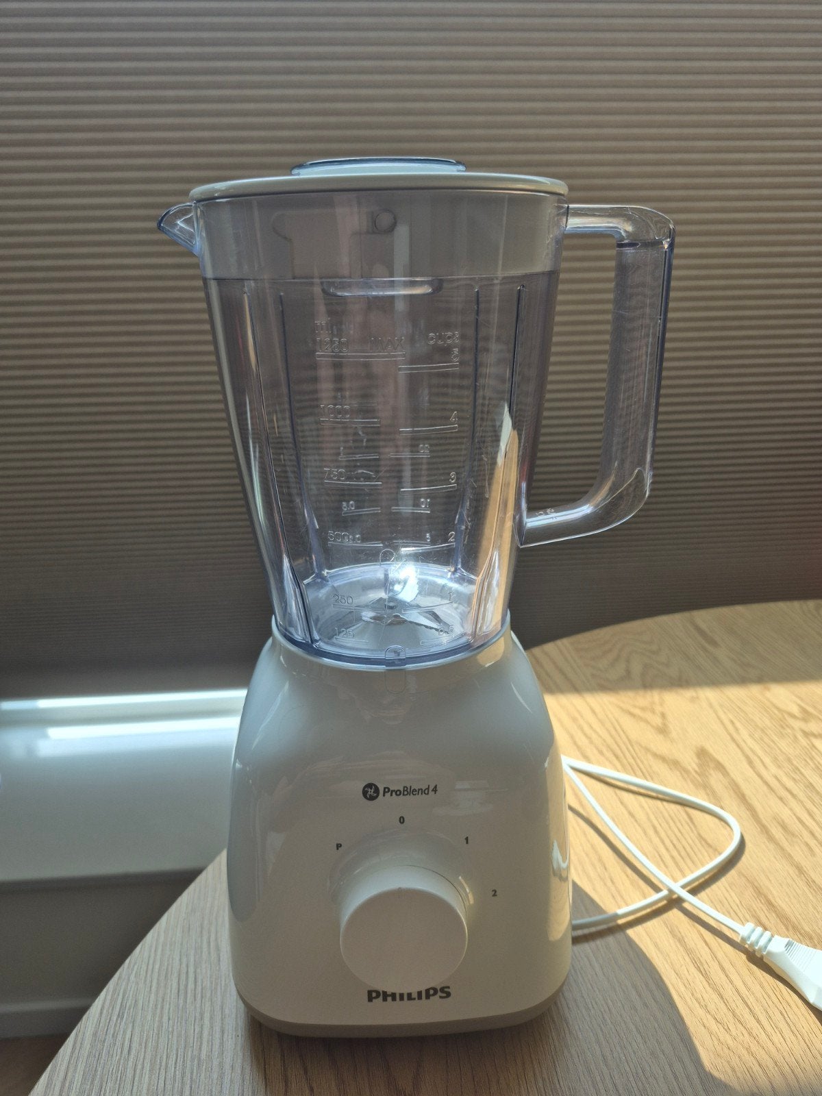 Philips ProBlend 4 Blender - Wit, Ophalen of Verzenden, Zo goed als nieuw, Blender