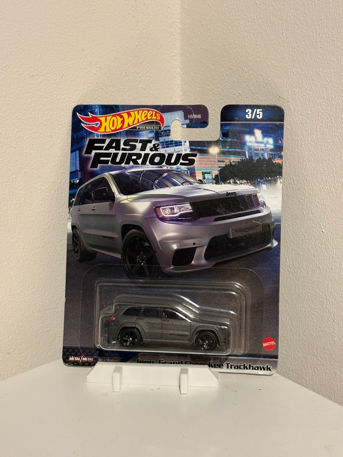 Hot Wheels Premium Jeep Grand Cherokee Trackhawk, Hobby en Vrije tijd, Ophalen of Verzenden, Zo goed als nieuw, Auto