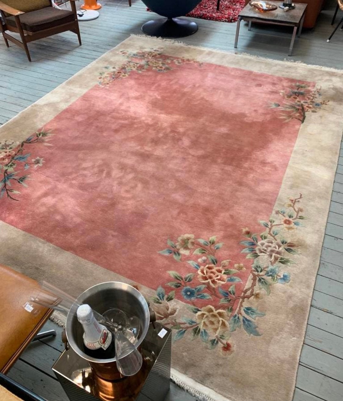 Kleed mooi Vintage Perzisch Chinees vloerkleed, Huis en Inrichting, Ophalen of Verzenden