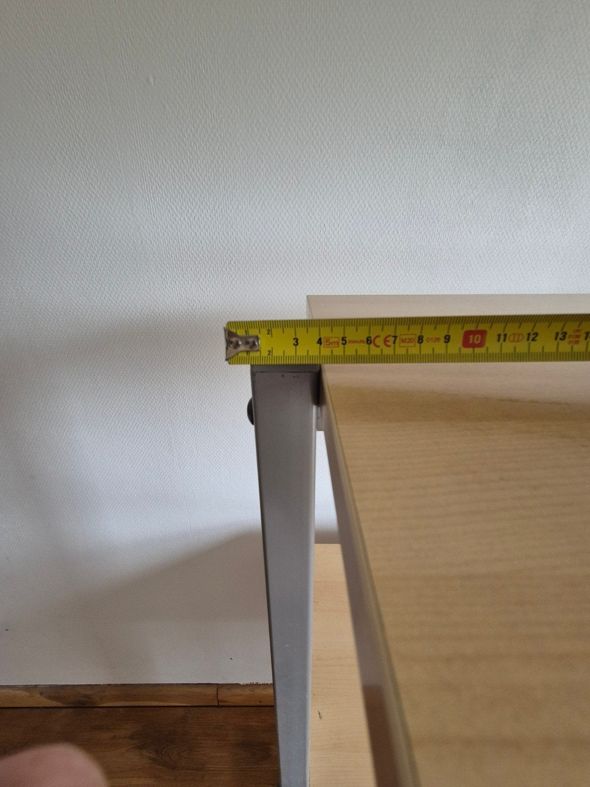 Foto 11 van IKEA Bureau met opzetstuk - 120x90 cm - Licht houtkleur