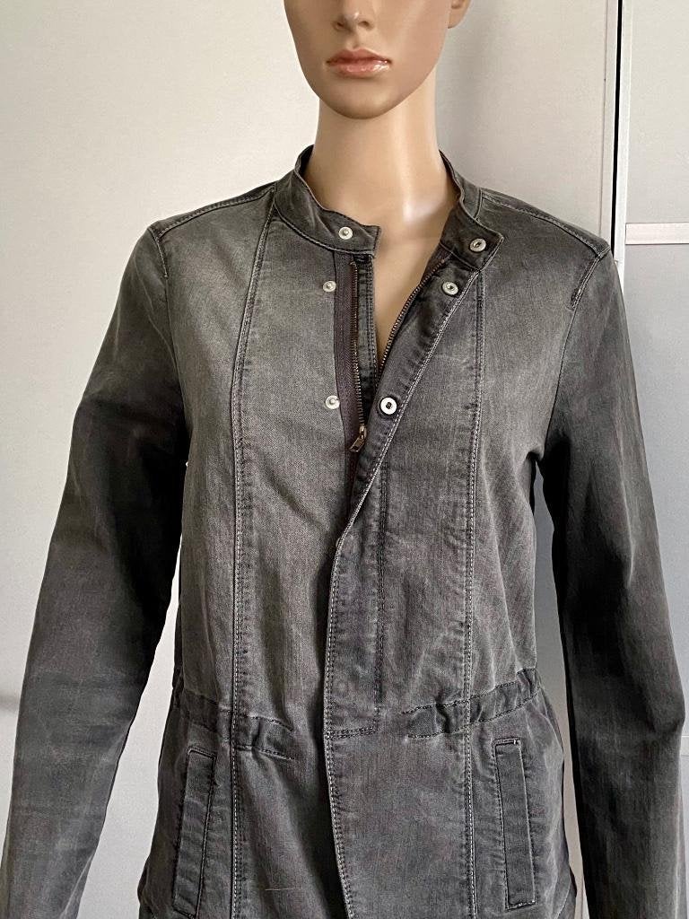 i641 Expresso mt. 38=M spijkerjasje jasje jeans blazer grijs, Kleding | Dames, Maat 38/40 (M), Expresso, Ophalen of Verzenden