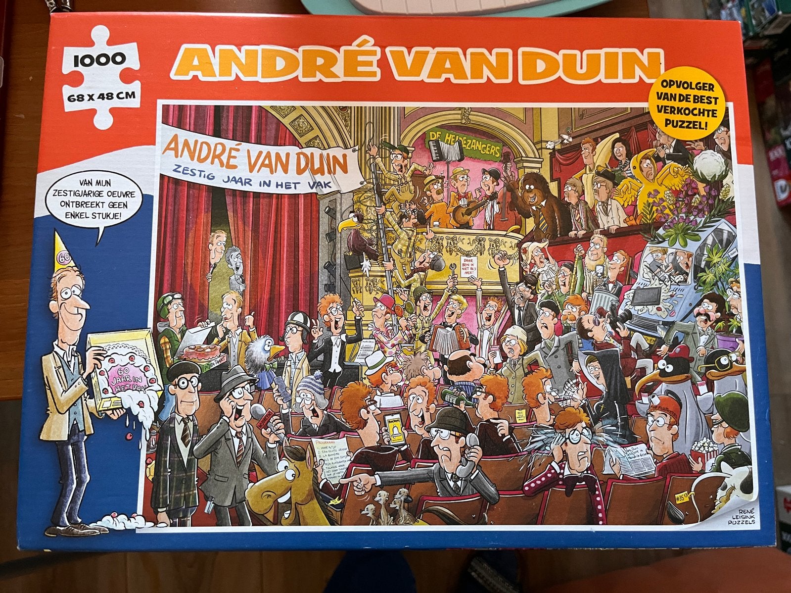 André van Duin 1000 stukjes legpuzzel - Nieuw, Hobby en Vrije tijd, Ophalen of Verzenden, 500 t/m 1500 stukjes, Nieuw, Legpuzzel
