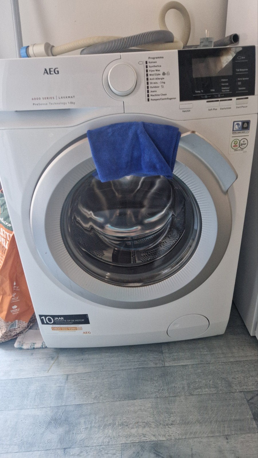 AEG 6000 Serie Lavamat Wasmachine - 8kg, 1600 toeren, Witgoed en Apparatuur, Ophalen, 6 tot 8 kg, Gebruikt, 1600 toeren of meer