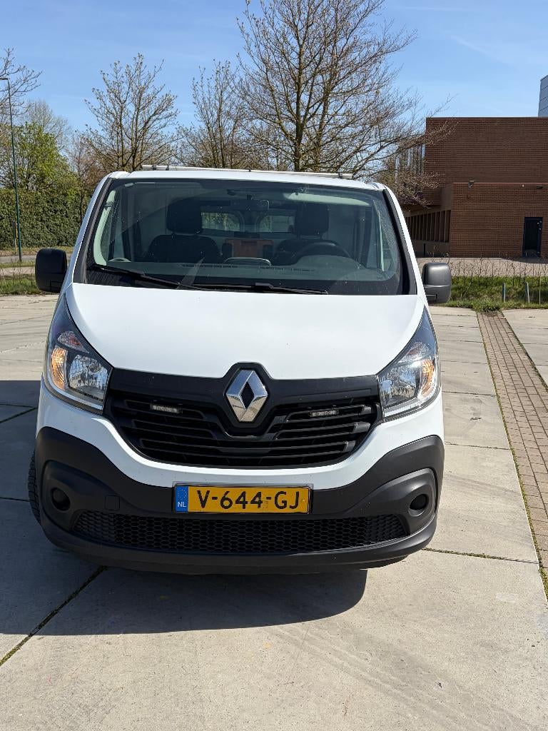 Renault Trafic 1.6 DCI 92KW dubble schuifdeur camera nav., Auto's, 4 cilinders, 2000 kg, Renault, Wit