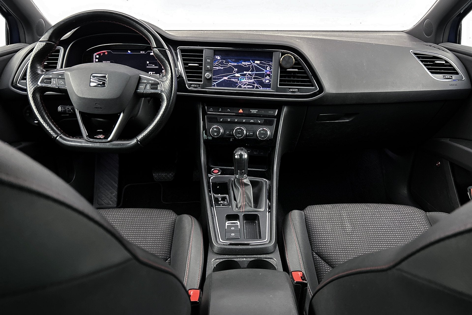 SEAT Leon ST 1.5 TSI FR | Half lederen bekleding | Stoelverw, Euro 6, 4 cilinders, Leder en Stof, Origineel Nederlands