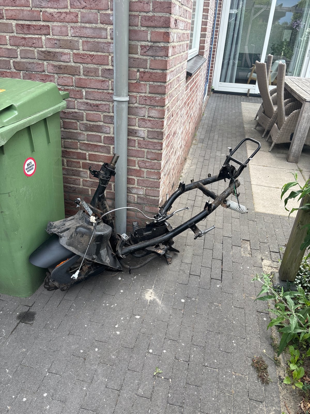 Peugeot Speedfight 2 frame met complete voorvork, Fietsen en Brommers, Brommeronderdelen | Scooters, Ophalen, Gebruikt, Frame