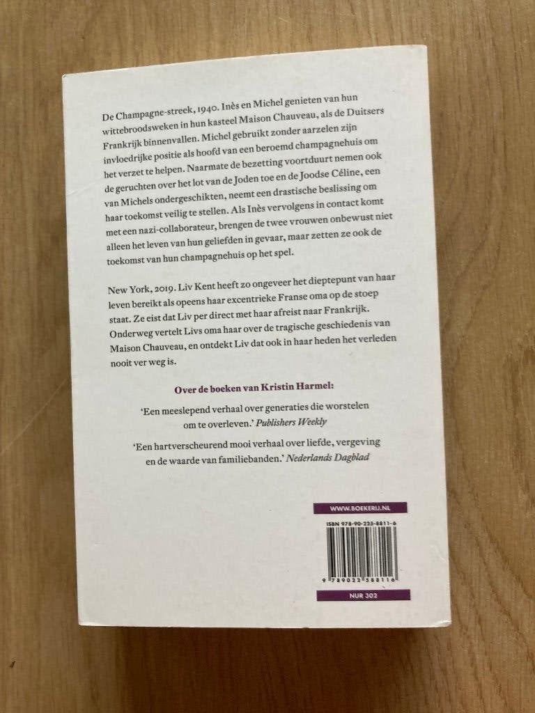 boek Kristin Harmel, Boeken, Ophalen of Verzenden, Zo goed als nieuw
