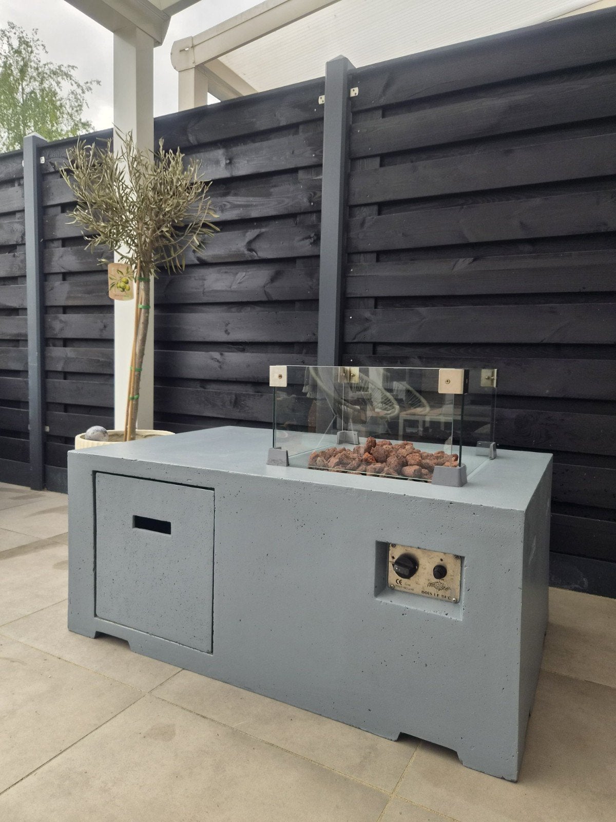 Happy Cocooning terrashaard met glasombouw, Ophalen of Verzenden, Zo goed als nieuw, Vuurkorf